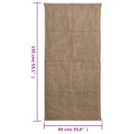 Jutesekker 5 stk 65×135 cm 100% jute 220 gsm