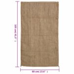 Jutesekker 30 stk 60×105 cm 100% jute 340 gsm