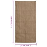 Jutesekker 5 stk 65×135 cm 100% jute 340 gsm