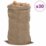 Jutesekker 30 stk 65×135 cm 100% jute 340 gsm